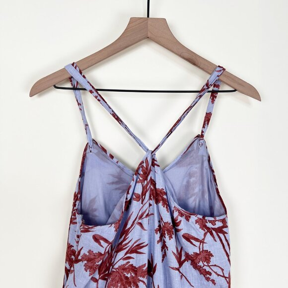 Hatch Maternity Noa Jumpsuit 100% Linen Heron Print Boho Floral Wide Leg Nursing - Picture 13 of 15